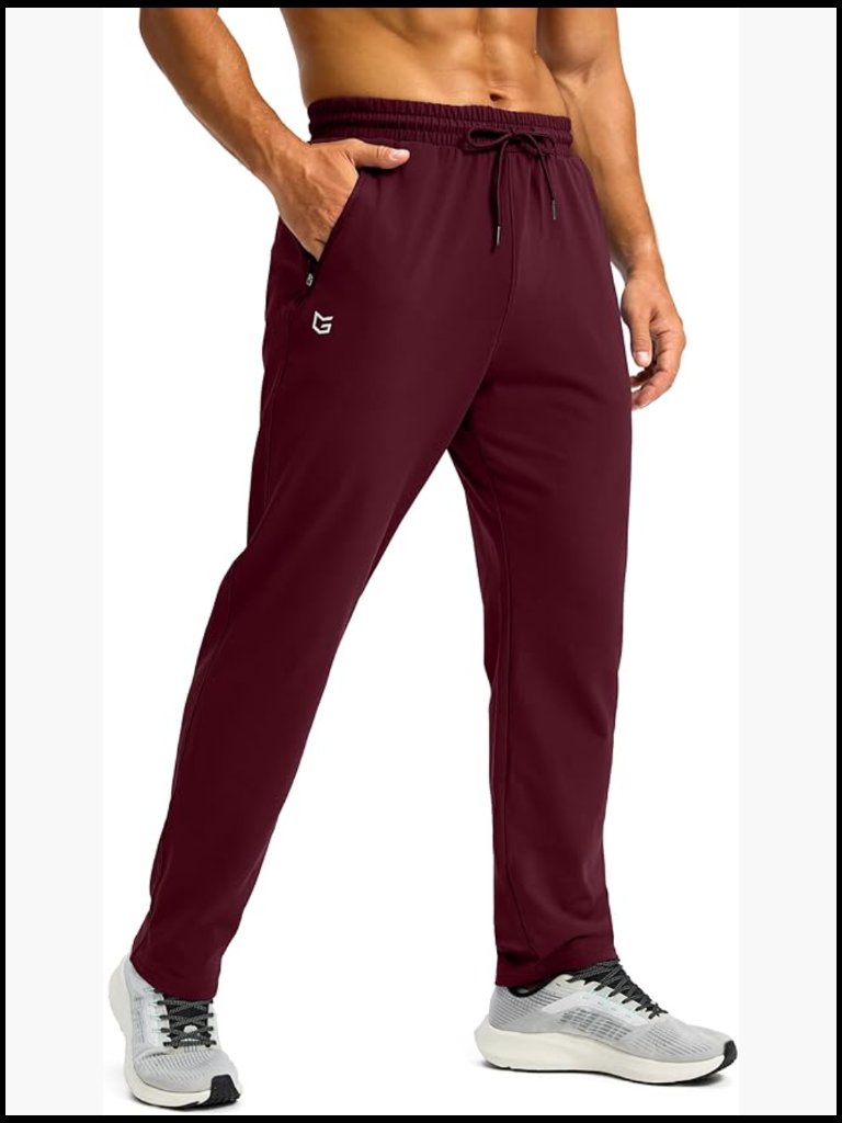 Fleece Lined Winter Sweatpants With Zipper Pockets Athletic Joggers